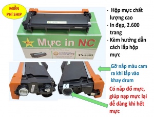 Hộp Mực Brother TN 2385 thương hiệu NC, cho máy in HL 2300, 2310, 2321, 2340, 2361, 2365, 2380; MFC 2700, 2701, 2703, 2720, 2740